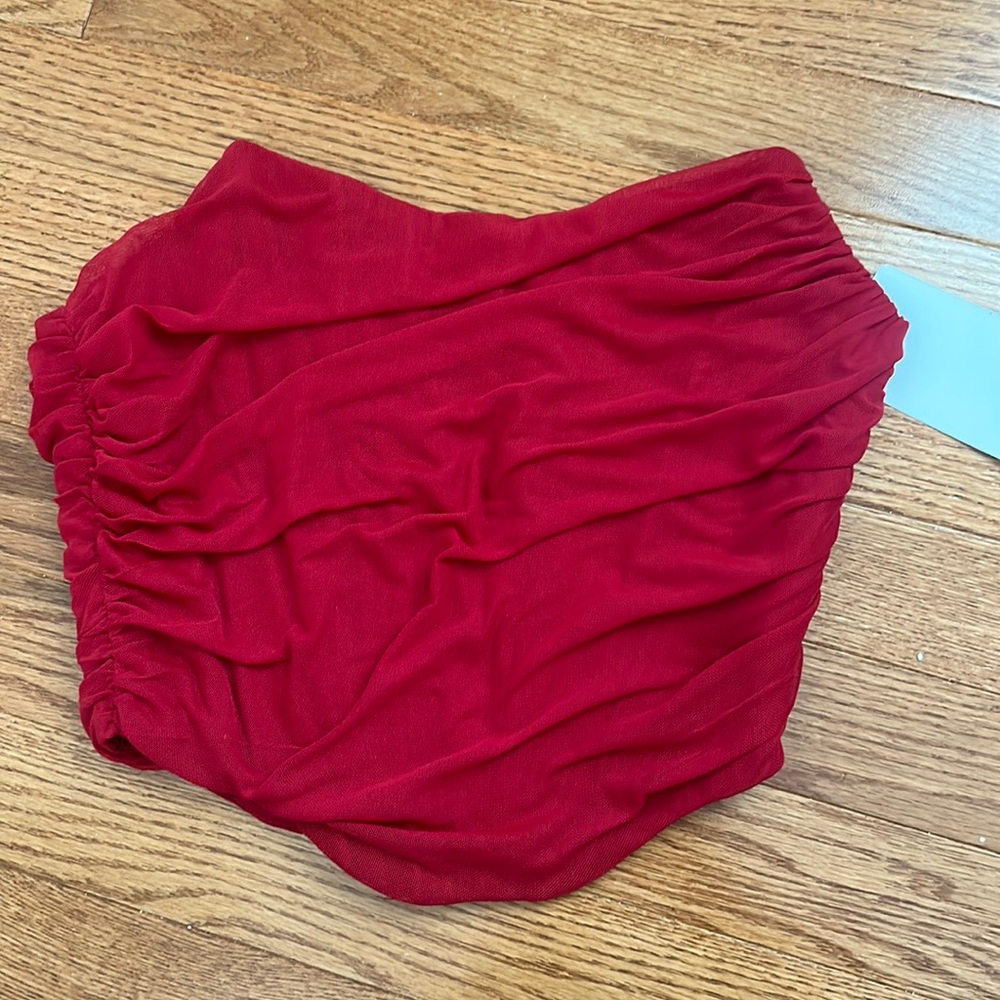 BRAND NEW Red Strapless Corset Top (tag still on) - Picture 2 of 4